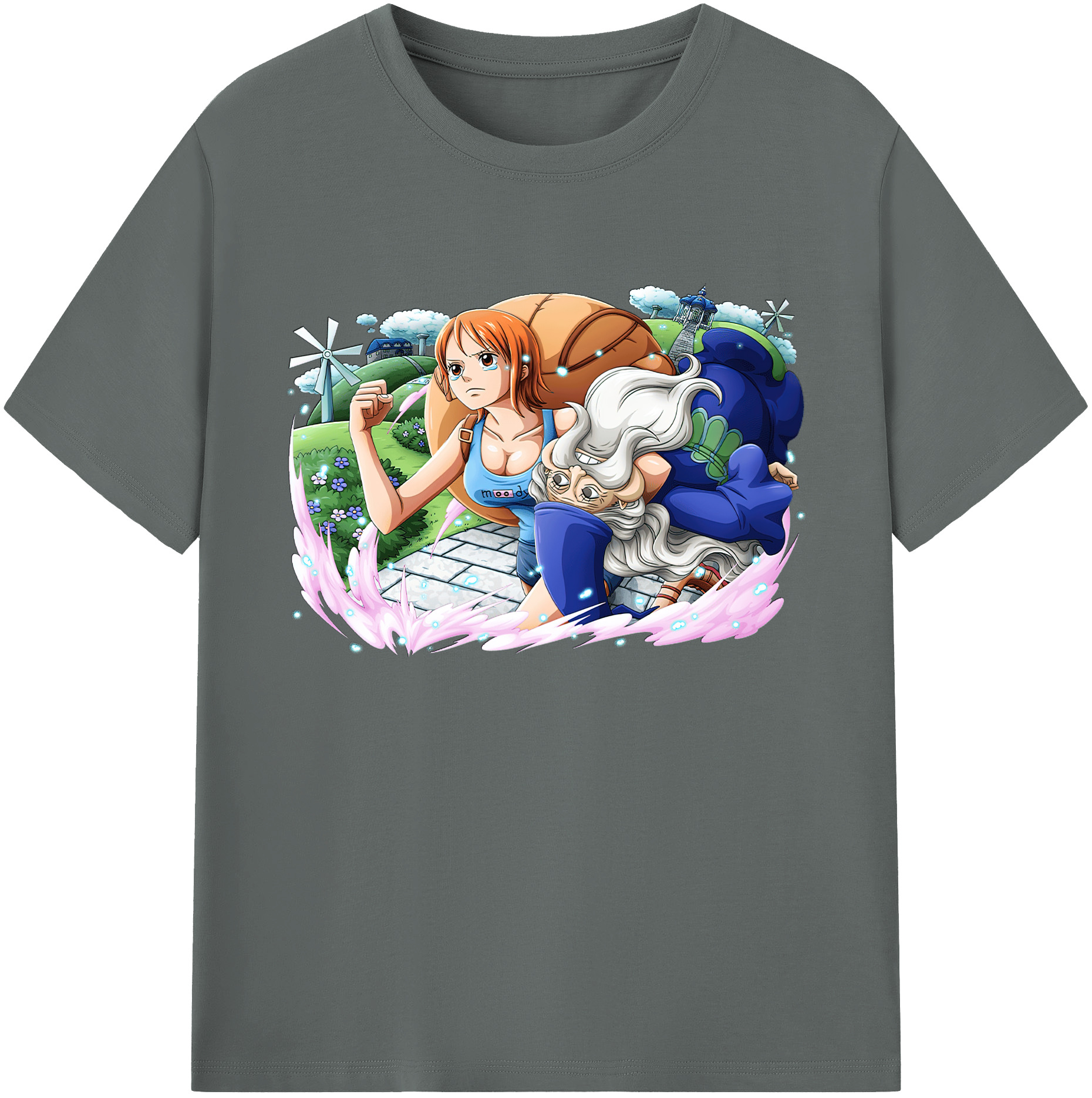 ワンピース ナミ ONE PIECE Nami 綿100％ メンズ半袖Tシャツ｜肌触りやわらか＆通気性